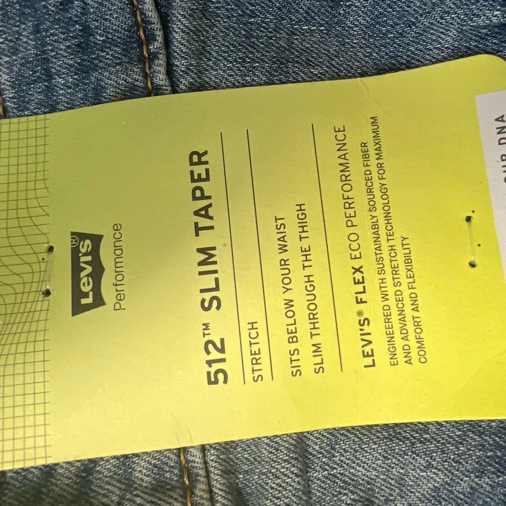 Levi's 512 Slim Taper Women's Denim Jeans Grunge Distressed‎ Sashiko Embroidered